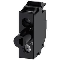 SIEMENS 3SU14012BH301AA0 Lamp Socket LED MODULE, YLW,24-240VAC,SCREW TERMINAL