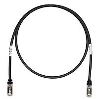 Panduit STP6X100BL Cat 6a Copper Patch Cord, Cat 6A, Black S/FTP C