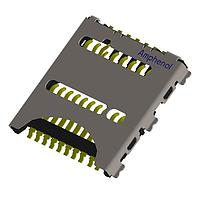 Amphenol Commercial Products 10101704J6#2A Sockets UFS+ Micro SD Pd-Ni 12u"+Au2u"