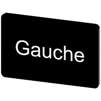 SIEMENS 3SU19000AD160GH0 Labeling Plate, Gauche INSCR. LABEL, BLACK 17.5 X 27MM, GAUCHE