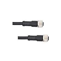 Amphenol LTW M12A17FL-12AFL-SB005 Sensor Cables / Actuator Cables M12 Circular Metric Connector, A Code, Metal, 1.5A, 17 pins, Female Connector, Female Contact, Straight-to-Straight, Screw Thread, Overmolded Double Ended, Length 5000mm, IP68 / IP69K