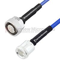 Fairview FMC3739951 Low PIM 4.1/9.5 Mini DIN Male to 4.1/9.5 Mini DIN Female LSZH Jacketed Cable 0.141 Formable Low PIM Coax and RoHS Compliant