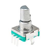 Same Sky (formerly CUI Devices) RIC11-22S13D5S-TH Incremental MECH, 20 PPR 20 DET, 5 Vdc, SW, 5 mm smth bush, D shaft, horizontal, TH