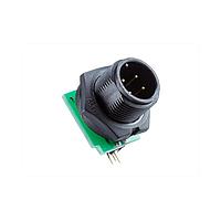 Amphenol LTW BD-05PMMR-SC7001 Standard Circular Connector Ceres, Standard Size, Plastic, 5A, 05 pins, Male Connector, Male Contact, Circular, Screw Thread, PCB 90, Receptacle, IP67