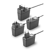 Cincon TRG1524-A-35E03-Level-VI Fixed Plugs Switching Adapter, Level VI, Wallmount, 15 Watt, 90-264VAC Input, 24VDC Output, US, 4x1.7x9.5mm, Straight, DC Cable 1800mm