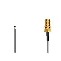 GCT (Global Connector Technology) CAB556RF-0050-A-1 RF Cable Assemblies I-Pex MHF4L2SMA R Mted BHJck, L=50mm 1.13mm cable blk 6GHZ