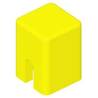Diptronics KTSC-61Y Cap, Square 6X6 SQ YEL CAP