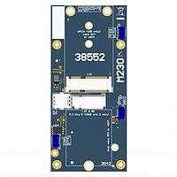 Auvidea 72050-1S-LM Networking Development Tools M230 communication board, 2x M.2 Key E, LM823 WiFi module for JNX84, JNX85 and JNX86