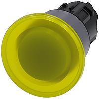 SIEMENS 3SU10311BA300AA0 Mushroom ILLUM PUSH PULL, YEL, MH CAP O40MM