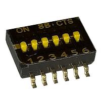 CTS Electronic Components 218-6LPSTJ DIP Switches 6 switch sections SPST
