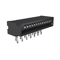 Amphenol FCI HLW14R-2C7LF Board Mount 1.00mm Flex Connectors, HLW-R series, 14 Position, Side Entry Non-ZIF Connector, 1mm (0.039inch) Pitch, Kinked Terminal
