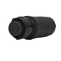 Switchcraft EN3C5FLX Standard Circular Connector EN3 Harsh Environment Cable End, 5-pin, Female, Solder Cup, Bulk