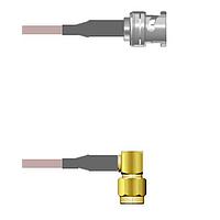 Amphenol Custom Cable Q-0K035000R018i RF Cable Assemblies BNC-SP/SMA-RP G316D 18I