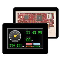 4D Systems gen4-uLCD-43D-CLB Display Modules 4.3", 480x272 pixels, slim Intelligent Display Module with embedded DIABLO16 processor with non-touch Cover Lens Bezel