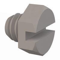 Essentra Components 010832X012 Hex Slotted Hex Slotted Screw, #8-32 Thread, 1/8 Lg