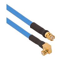 Amphenol SV Microwave 7012-2100 RF Cable Assemblies SMP Female R/A to SMP Female 6" Cable Assembly for .085 Cable