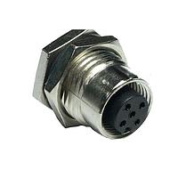 Amphenol LTW M12A-06PFFS-SF8CA0 Sensor Cables / Actuator Cables M Series Sensor Connector, M12, A Code, Metal, 2A, 06 pins, Female Connector, Female Contact, Hexagonal, Screw Thread, Solder, Receptacle With Cable/Wire, Length 1000mm, IP68