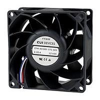 Same Sky (formerly CUI Devices) CFM-8025B-230-330 Axial dc axial fan, 80 mm square, 25 mm, 24 Vd