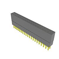 Samtec ESQ-120-23-G-D Sockets Elevated Socket Strip, 0.100" Pitch