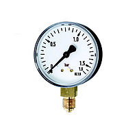 Sterling Sensors RE507B 50mm Utility Pressure Gauge (Bottom entry, 0-7 bar (0-100 PSI))