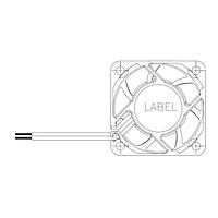 Delta Electronics, Inc. AFB0412VB-AF00 Tubeaxial Tubeaxial Fan, 40x15mm, 12VDC, Ball, 3-Lead Wires, Lock Rotor Sensor, Tachometer