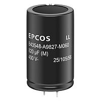 EPCOS B43548A9127M060 Long Life Aluminum Electrolytic Capacitors 400VDC 120uF 20% 730mOhm PET