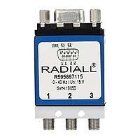 Radiall R595863115 Coaxial Switches SPDT Platinum SMA2.9 40GHz Ltch Self-CO Ind. 24Vdc Positive common D-sub conn.