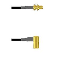 Amphenol Custom Cable Q-2W03S0003108i RF Cable Assemblies SMA-SJB/SMB-RP G174 108I