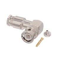 Radiall R142154000W Connectors BNC / RIGHT ANGLE PLUG CLAMP TYPE CABLE 2.6/75 S