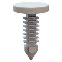 Essentra Components 27RT187640 Push-In Pawl Lock, .187 Hole, .125-.365 Panel Thk