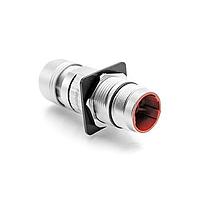 Amphenol SINE Systems MB3TNN0800-S1 Circular Metric Connectors M23 B-Series 6 Pos. Panel Con w/Strn Rlf