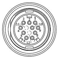 CONXALL W4280-10PG-300 Connectors MU WR 10#20 PIN CRIMP