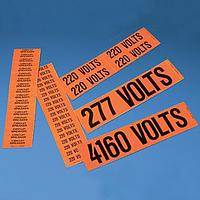 Panduit PCV-277/480BY Cable Marker Voltage MKR Vinyl '277/480 VOLTS'