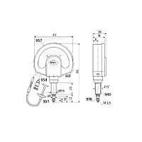 Mahr 4335005KAL Mechanical Dial Comparators (1002 T, ± 25 µm, IP54)