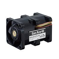 Sanyo Denki 9CRJ0412P5J001 Axial Fan, 40x40x56mm, 12VDC, Counter Rotate, High Pressure/Airflow, Tach/PWM Closed