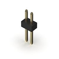 GCT (Global Connector Technology) BC020-02-A-0200-0300-L-G Headers 2w, 1.0mm Pitch Pin Header, SIL, Through Hole, Vertical, GF, Box