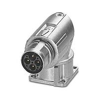 PHOENIX CONTACT 1069507 Device Connector Device connector front mounting angled rotatable for standard and ONECLICK fast locking system M17 No. of pos.: 3+PE type of contact: Pin Crimp connection flange dimensions: 28 mm x 28 mm coding:N
