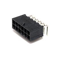 Molex 46991-1012 Shrouded Mini-Fit Jr LCP RA Hdr NoPeg 12ckt Tin