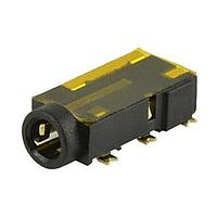Same Sky (formerly CUI Devices) SJ2-25964D-SMT-TR Phone Connectors 2.5mm gold terminal 4cond Tip/Ring swtch