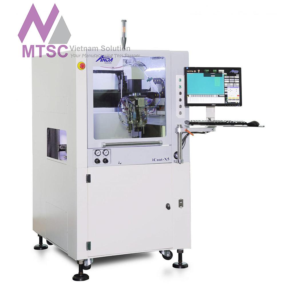 Automated selective conformal coating equipment for PCB assembly lines