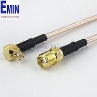 Fairview FMC1317315LF SMA Female to RA MCX Plug Cable RG-316 Coax and RoHS