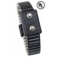 Desco 19844 Adjustable, Metal Wristband Only 4mm male snaps small