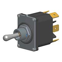 Carling Technologies STL2E1-58 Toggle Switches 16A 12/24VDC 2P (ON)OFF(ON) QC IP68