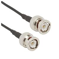 Amphenol RF 115101-02-18.00 RF Cable Assemblies BNC ST Plug to BNC ST Plug RG-174 18 in