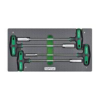 TOPTUL GEA0410 Hex Nut Driver T-Handle Set (4 pcs)