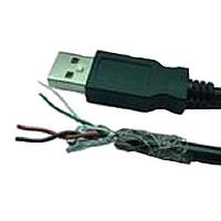 Amphenol Socapex USB2AA250PUHFFR USB 2.0 2.5M Cordset USB 2.0 Plug Overmold