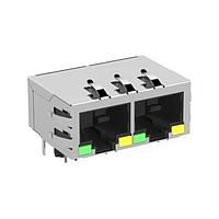 ERNI - TE Connectivity 203313-E Magnetic Jack MJIM IM 1X2 S 88 GF5 * R THRU * L2A M3D0