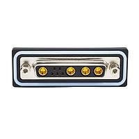 NorComp CDFV9W4213L451 Mixed Contact D-Sub Connectors 9W4 vert solder F FL 4-40 boardlock 40Amp