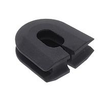 Essentra Components 1342664 Membrane Entry Edge Mount Cable Grommet, .24 x .39 Bundle, Black