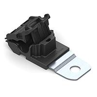 HellermannTyton 151-01918 Ratchet Clamp Ratchet P-Clamp, 0.24 - 0.54" Bundle Dia, 180 Medium, 0.51" Hole Dia, PA66HIRHSUV/SS304, Black, 200/ctn